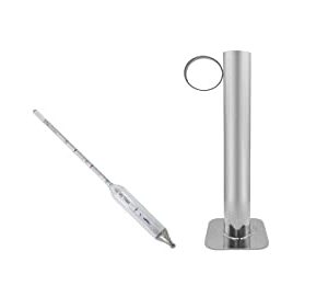 Tap My Trees Maple Syrup Hydrometer - Tap My Trees Sap Hydrometer Test Cup Kit -Maple Sugaring Equipment - Stainless Steel Hydrometer Test Jar - Maple Sugaring Starter Kit - Maple Syrup Taps