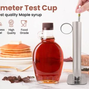 Tap My Trees Maple Syrup Hydrometer - Tap My Trees Sap Hydrometer Test Cup Kit -Maple Sugaring Equipment - Stainless Steel Hydrometer Test Jar - Maple Sugaring Starter Kit - Maple Syrup Taps