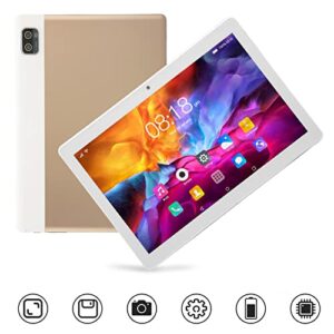 RTLR 10.1in Tablet 6GB 128GB Gold MT6592 10 Cores Calling Tablet for Gaming (US Plug)