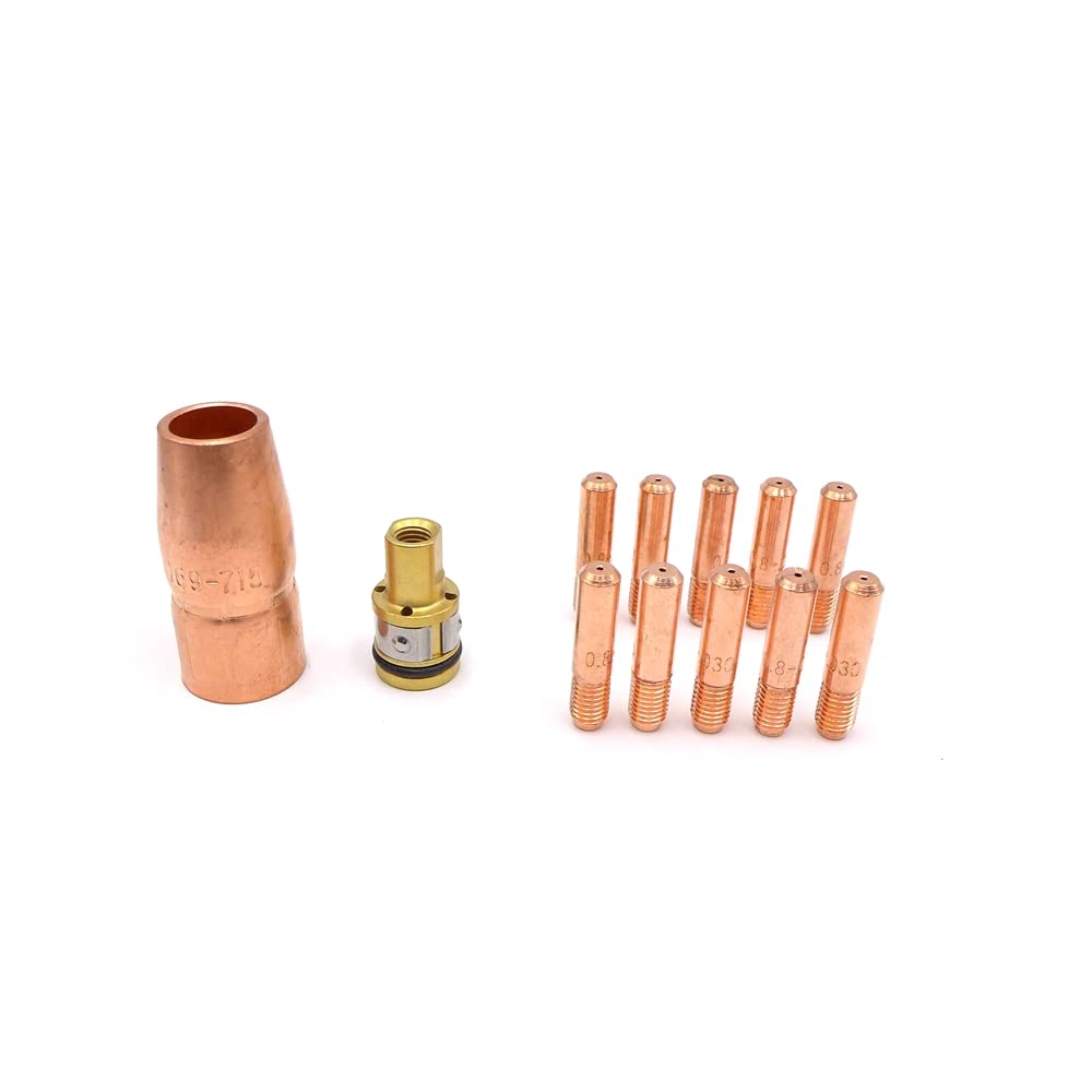 Mig Gun Torchor Parts Tip Nozzle Diffuser Fit Miller Millermatic 125 135 140 141 175 180 190 Mig Welder (.030'')