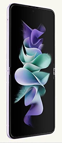 Samsung Galaxy Z Flip 3 F7110 5G Single SIM 128GB 8GB RAM Factory Unlocked (GSM Only, No CDMA - not Compatible with Verizon/Sprint) International Version – Purple (Renewed)