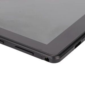 Yoidesu 8 Inch Tablet, Kids Tablet 4GB 64GB RAM Dual SIM Dual Standby 8000mAh Battery, WiFi Tablet 1920x1080 Dual Camera MTK6592 Processor 10‑240V (Black)