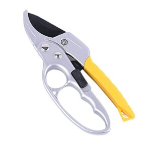 Holyfire Garden Shears, Pruning Shears for Gardening, Garden Clippers for Trimming Rose, Floral, Tree, Yellow-1Pc