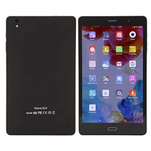 yoidesu 8 inch tablet, calling tablet black 1920x1200 4gb ram 64gb rom 4g lte, dual sim dual standby tablet pc for game study 100‑240v (us plug)