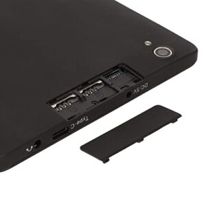 Yoidesu 8 Inch Tablet, Calling Tablet Black 1920x1200 4GB RAM 64GB ROM 4G LTE, Dual SIM Dual Standby Tablet PC for Game Study 100‑240V (US Plug)