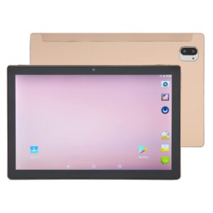 ashata 10in tablet for 11, talking tablet with 1200x1920 hd touchscreen, octa core, 4gb 256gb memory, 5mp 8mp, 2.4g 5g wifi network calling tablet pc, 7000mah (gold)