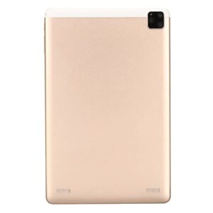 Naroote Tablet, Call Support 10 Inch IPS Screen 10 Inch Tablet Gold Octa Core Processor 4G RAM 256G ROM for Travel (US Plug)