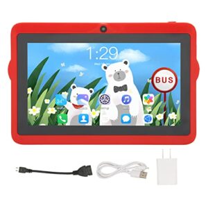 Yoidesu 7in Tablet, Kids Tablet 5G WiFi Dual Band 2GB 32GB 8 Cores CPU for 10, Dual Camera Single Speaker Tablet with Stand 100‑240V (US Plug)