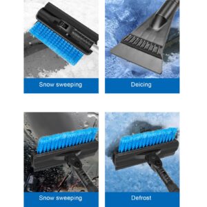 4 in 1 Aluminum Alloy Car Retractable Snow Brush and Ice Scraper