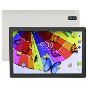 Naroote Gaming Tablet 10.1 Inch Tablet 5G WiFi Type C Rechargeable 100A 240V 8GB RAM 256GB ROM for Office (US Plug)