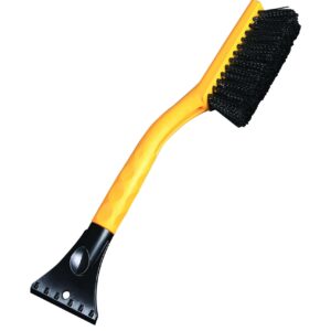 Snow Joe SJBLZD-LED 4-in-1 Telescoping Snow Broom + Ice Scraper (18-Inch) and Mallory 518 16" SnoWEEvel Snow Brush