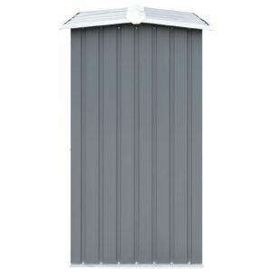 Gecheer Garden Log Storage Shed Galvanized Steel 67.7"x35.8"x60.6" Gray Strong and Practical