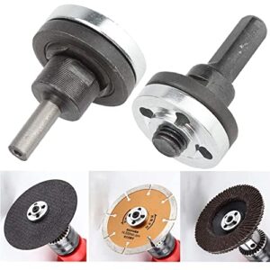 Eyech Drill Angle Grinder Adapter, 6mm &10mm Arbor Mandrel Adaptor with 2 Spanner Wrench and 3 Set Flange Nut Parts Set, Electric Drill Conversion Angle Grinder Connecting Rod Kit