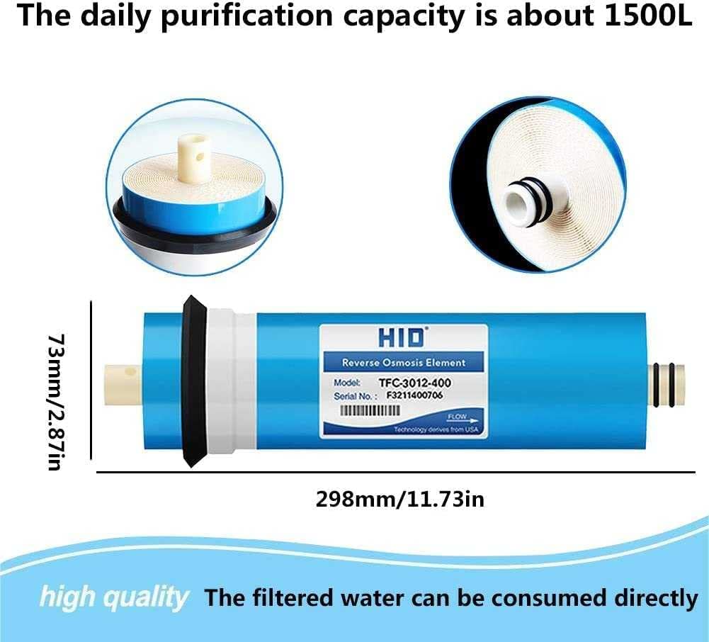 INKIB 3012-400g Replacement Filter Filtration System 400G Water Purification Ro Membrane Anti-Drying Membrane Purification Membrane