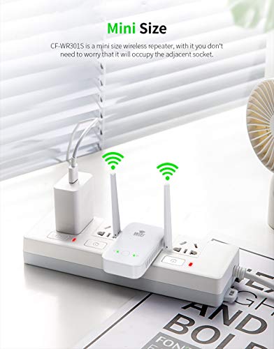 WiFi Range Extender Signal Booster up to 4000sq.ft and 30 Devices, Internet Extender Booster, WiFi Repeater Amplifier with Ethernet Port,2 Antennas 360° Full Coverage