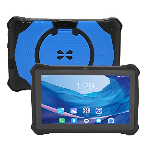 Kids Tablet 7in, Childrens Tablet for 10 2GB 32GB 5G WiFi Dual Band, IPS HD Toddler Tablet PC Dual Camera Dual Speakers Tablet 100‑240V (US Plug)