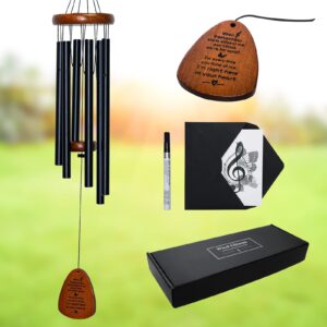 large aluminium wind chimes 32" for outside, wind chimes outdoor tuned soothing melody, memorial wind chimes gifts for mom/grandma,wind chimes outdoor decoration, patio, garden, yard