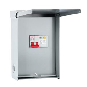 briidea 60 amp spa panel with 3-pole 60 amp gfci breaker, ip 65 waterproof, ideal for spas, hot tubs, swimming pools, home