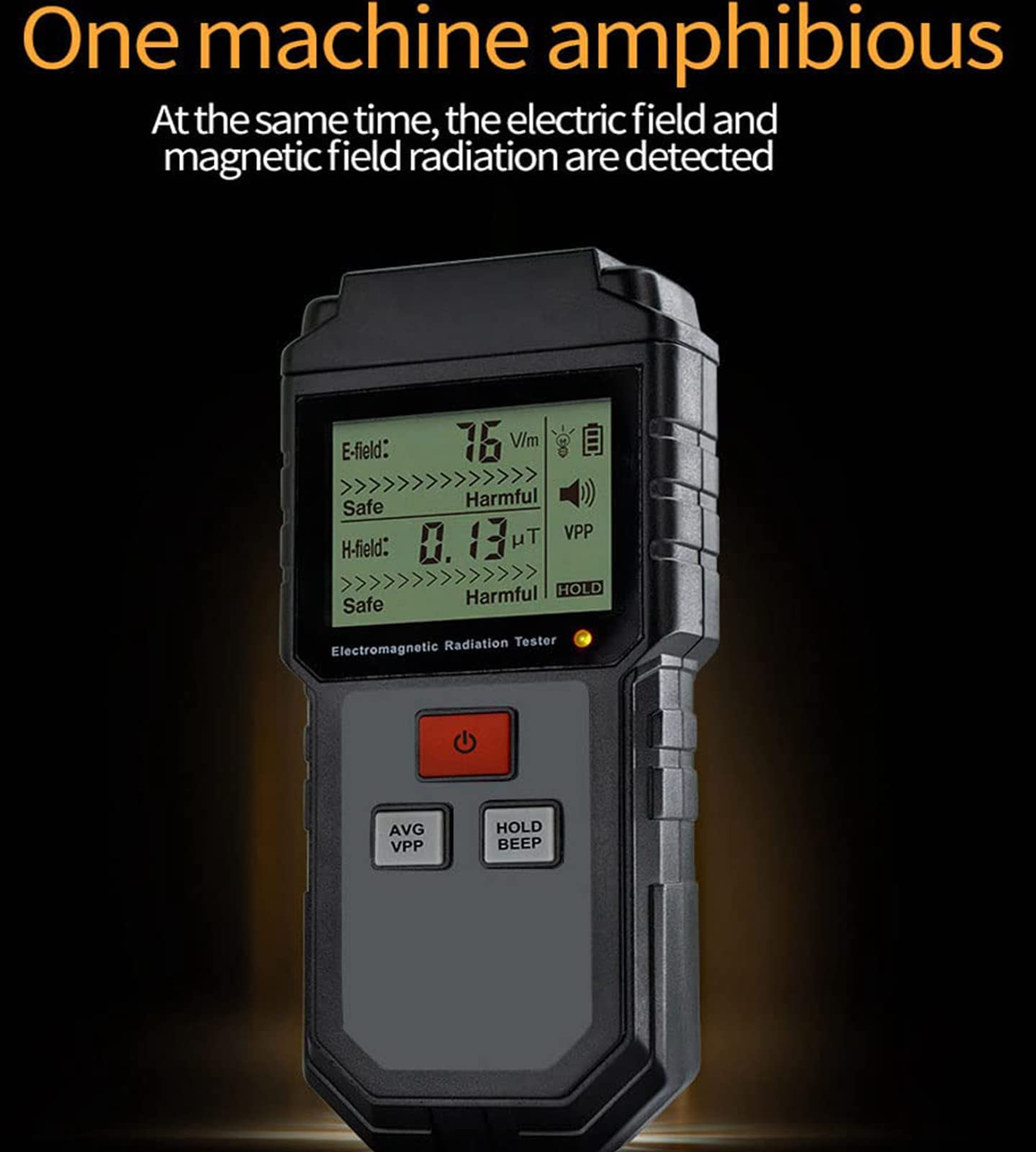 Geiger Counter,EMF Meters Reader Ghost Hunting,Digital Handheld EMF Detector Electromagnetic Field Radiation Detector