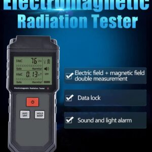 Geiger Counter,EMF Meters Reader Ghost Hunting,Digital Handheld EMF Detector Electromagnetic Field Radiation Detector