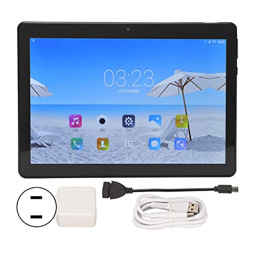 Yoidesu 10.1in Tablet, Electronics Tablet PC Dual SIM Triple Camera 8 Core CPU 16GB ROM 1GB RAM, HD Touch Screen 3G Phone Tablet 100‑240V
