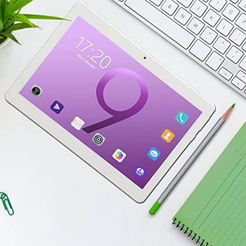 Yoidesu 10in Tablet PC, Gaming Tablet for 10.0 3GRAM 32GROM 128G Expansion Octa Core CPU, 2.0GHz Dual SIM 5G Dual Band Green Tablet 100 to 240V