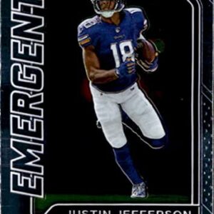 2020 Panini Prizm Emergent #10 JUSTIN JEFFERSON Minnesota Vikings Football