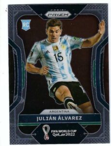 julian alvarez 2021-22 panini prizm road to fifa world cup qatar 2022 soccer rookie card rc #4 argentina manchester city