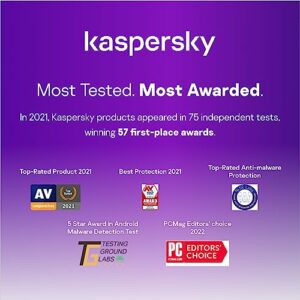 Kaspersky Premium Total Security 2023 | 5 Devices | 2 Years | Anti-Phishing and Firewall | Unlimited VPN | Password Manager | Parental Controls | 24/7 Support | PC/Mac/Mobile | Online Code