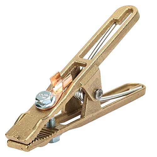 A-shape Welding Ground Earth Clamp, Brass Manual Welder Earth Ground Cable Copper Grip Clip Clamp for Welding Machine(260A)