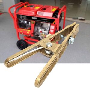 A-shape Welding Ground Earth Clamp, Brass Manual Welder Earth Ground Cable Copper Grip Clip Clamp for Welding Machine(260A)