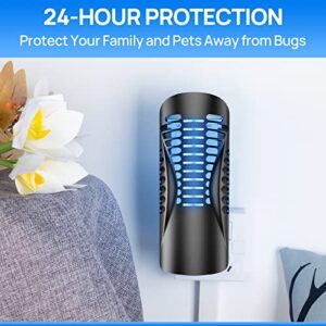 Meilen Fruit Fly Traps for Indoor - Quiet Bug Zapper and Mosquito Killer - Effective Against Mosquitoes, Gnats, and Other Insects - Silent Operation for Peaceful Sleep - 1 Trap + 5 Glue Cards Included