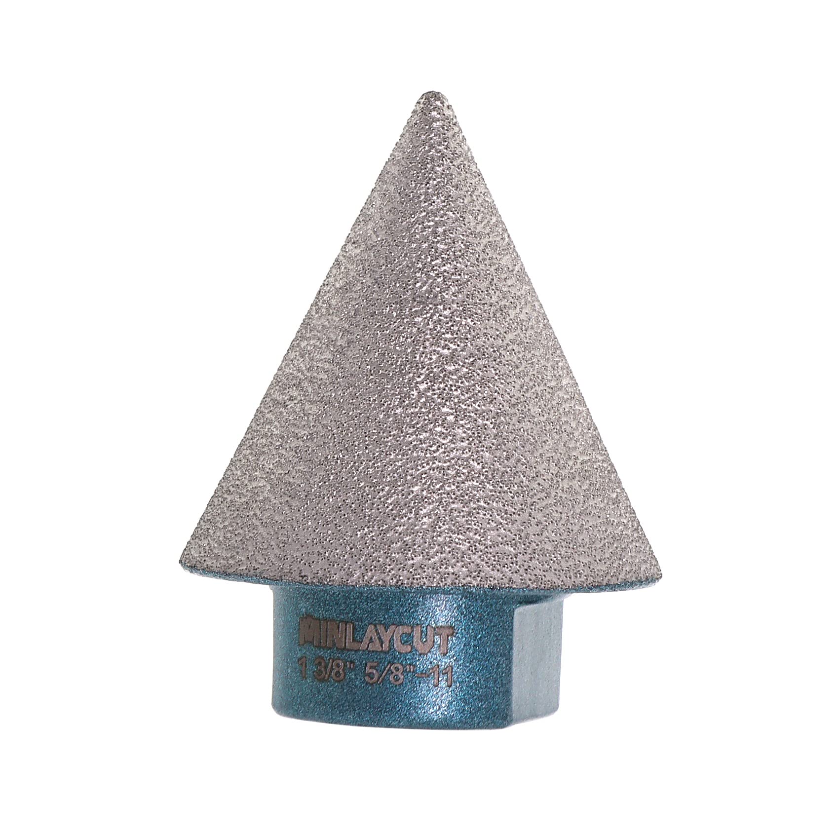 MINLAYCUT Diamond Cone Tile Bit 1-3/8" 35mm Tile Beveling Chamfer Bits for Enlarging Chamfering Holes in Granite Marble Porcelain Tile