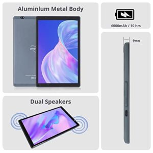 weelikeit Android Tablet 10 inch, 3GB+32GB 512GB Expand HD Touchscreen Google Tablets, Quad-Core, 6000mAh with Stylus Pen, Dual Camera, WiFi 6, Bluetooth 5.0, YouTube for Entertainment, Reading