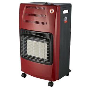 vivicreate patio heater, gas heater, propane gas heater, outdoor heater, garage heater, work heater (red)