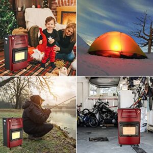 Vivicreate Patio Heater, Gas Heater, Propane Gas Heater, Outdoor Heater, Garage Heater, Work Heater (Red)