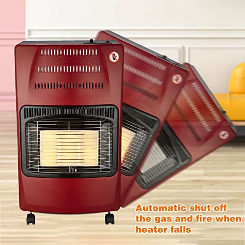 Vivicreate Patio Heater, Gas Heater, Propane Gas Heater, Outdoor Heater, Garage Heater, Work Heater (Red)