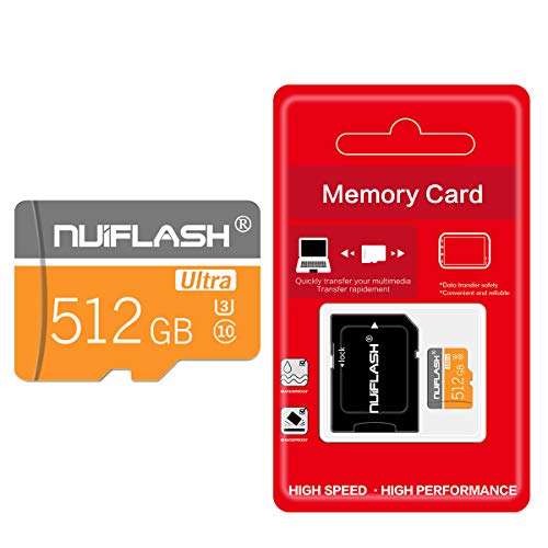 512GB Memory Card Micro SD Card 512GB High Speed Class 10 for Smartphone,Camera,Tablet,Dash Cam and Drone(512GB)