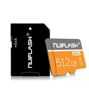 512GB Memory Card Micro SD Card 512GB High Speed Class 10 for Smartphone,Camera,Tablet,Dash Cam and Drone(512GB)