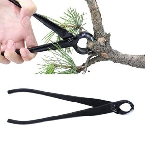saterkali spherical cutting head pruning shears, concave cutter carbon steel bonsai potted plants edge cutter bonsai tools garden tools for bonsai, gardening, trimming, plants black