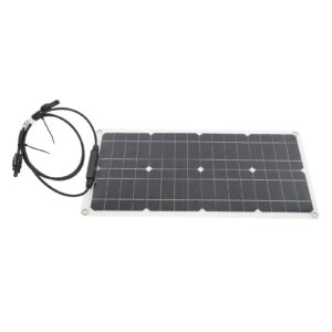 High-Efficiency Monocrystalline PV Module Power Charger,Solar Panel 25W 12V,Waterproof Solar Trickle Charger, High Transmittance Semi Flexible Light Weight Waterproof Solar Panel for Car RV