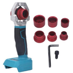 plastic water pipe welder, cordless handheld socket fusions welder kit, rechargeable ppr pipe welding machine with 6 die heads for ppr pe pb hdpe pipe (340℃ constant temperature)