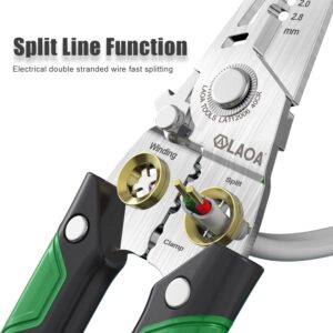 LAOA Wire Stripper Wire Stripper Tool,7-in-1 Multi Function Wire Plier Tool,Wire crimping tool,Stainless Steel Wire Crimper,Cable Stripper Multi-Function Electrician Pliers