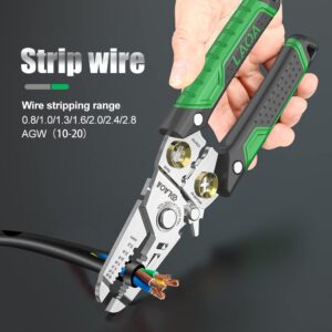 LAOA Wire Stripper Wire Stripper Tool,7-in-1 Multi Function Wire Plier Tool,Wire crimping tool,Stainless Steel Wire Crimper,Cable Stripper Multi-Function Electrician Pliers