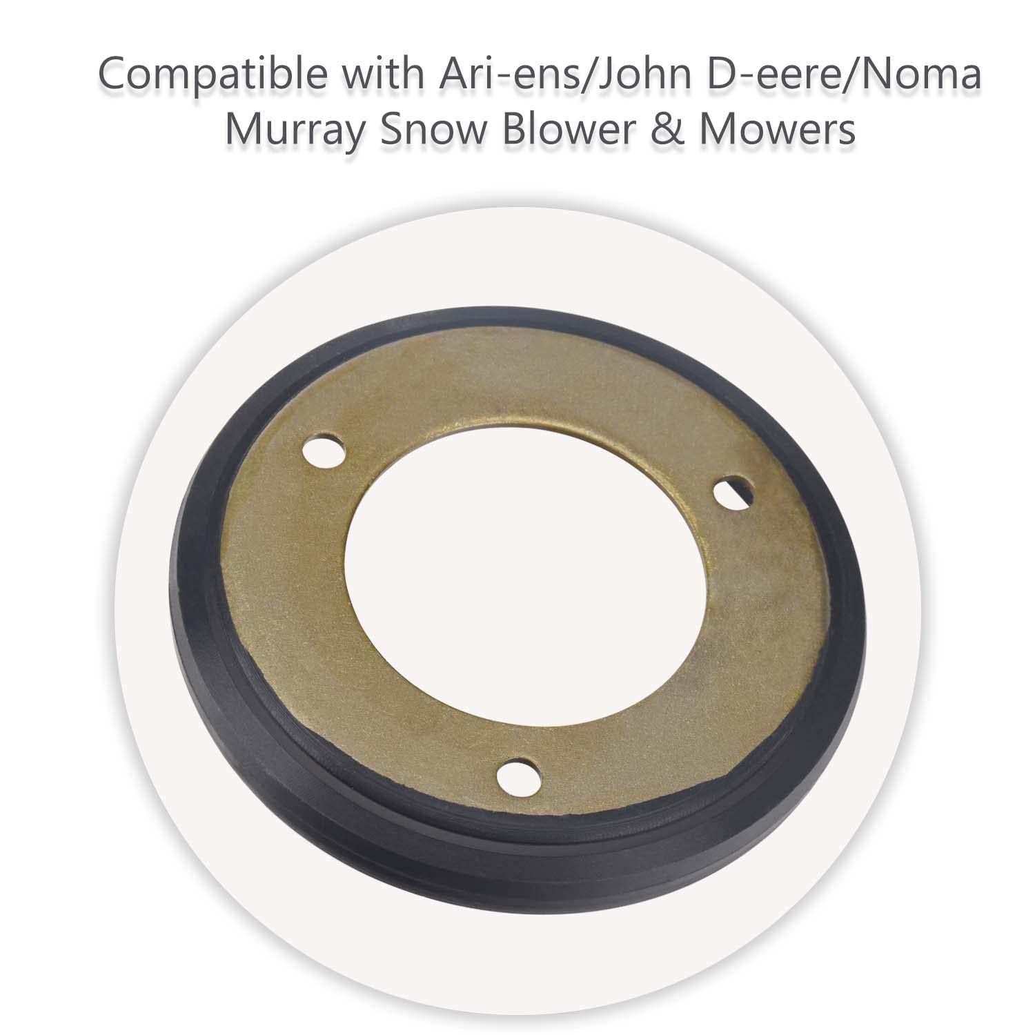 KitchenKipper 03248300 03240700 1501435MA Drive Friction Disc for Ari-ens/John D-eere Snow Blower & Mowers, Replaces 03248300, 22013, 2201300, 1325, 313883, AM-123355 (2-1/4" x 4-7/16")