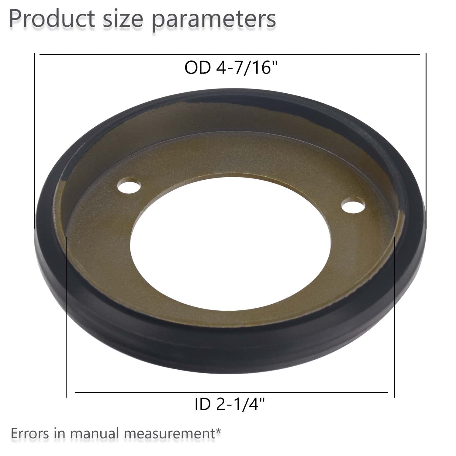 KitchenKipper 03248300 03240700 1501435MA Drive Friction Disc for Ari-ens/John D-eere Snow Blower & Mowers, Replaces 03248300, 22013, 2201300, 1325, 313883, AM-123355 (2-1/4" x 4-7/16")