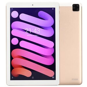 10in tablet, golden tablet pc 4gb ram 256gb rom 1920x1080 5mp 8mp camera 6000mah battery, support wifi, bt, gps, face unlock and storage expansion