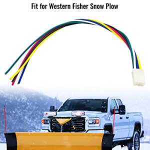 NTSUMI 27070 6 pin Control Harness Repair Fit for Western Fisher Snow Plow, Controller Repair Wiring Harness Plug