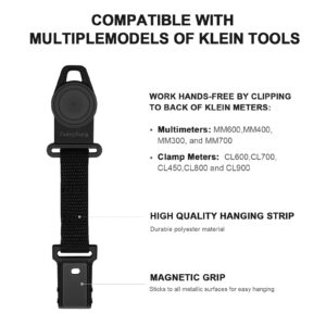 KingSung Magnetic Multimeter Hanger Strap Works Compatible with Klein Tool Meters MM400,MM300, CL600, CL700, CL800, CL900,MM600, MM700