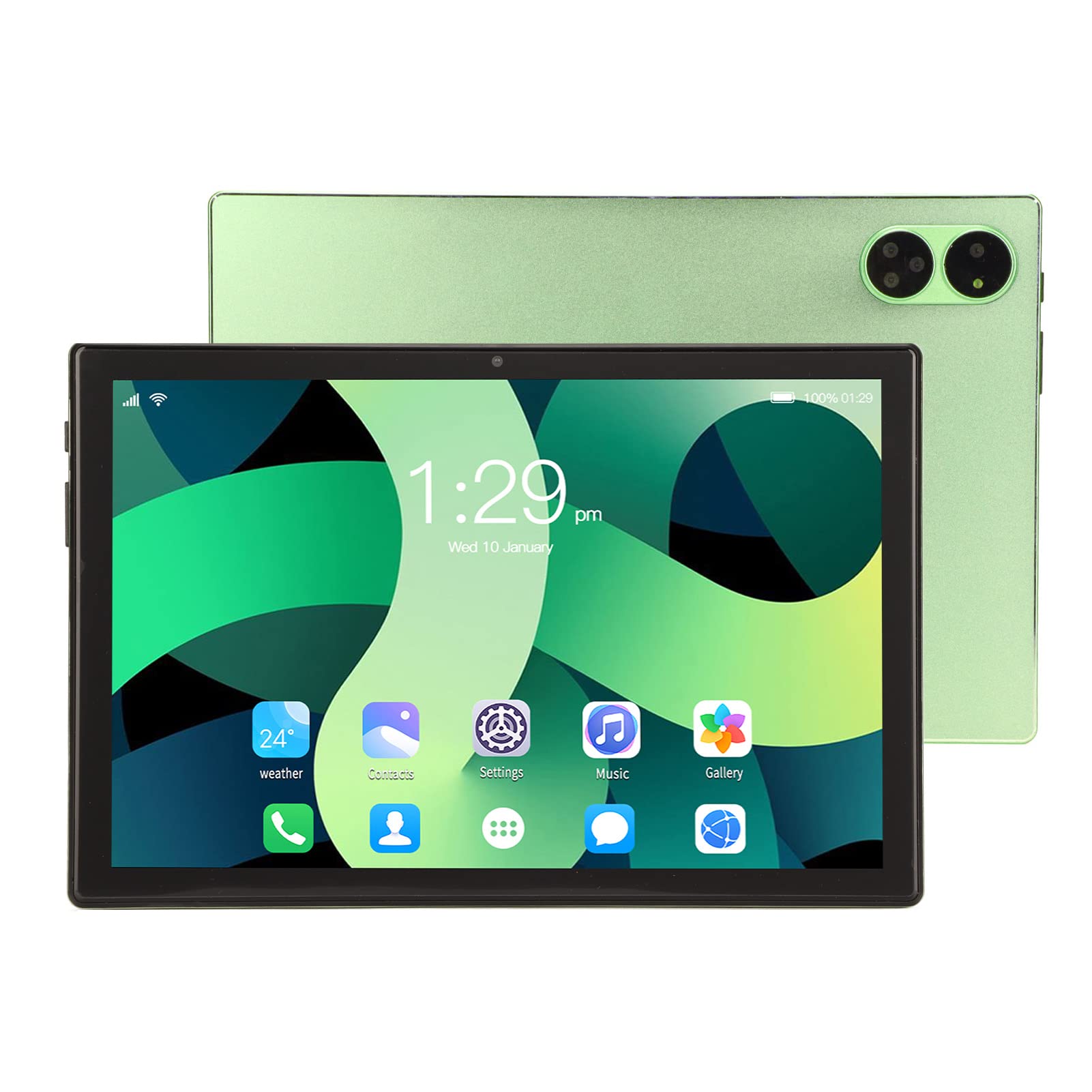 10.1 Inch Tablet, Android 12 Dual Anti Blu Ray Design, Octa Core Processor 6Gb 128Gb, IPS Display 1920X1200p, 8000Mah 800W 2000W, 2.4G 5G WIFI BT4.2 for Learning and Entertainment(USA)